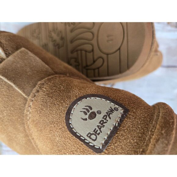 Bearpaw Women’s Suede Lace-Up Winter Boots 👢 Size 11 Chestnut | New with Box - Picture 6 of 10